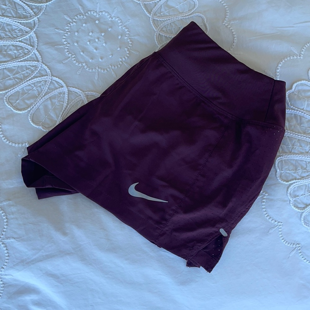 Maroon Nike Running Shorts